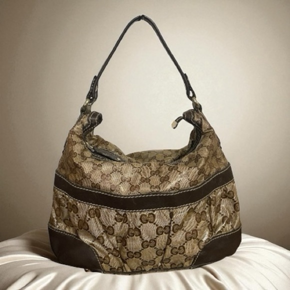 Gucci Handbags - Gucci Hobo Coated Canvas
